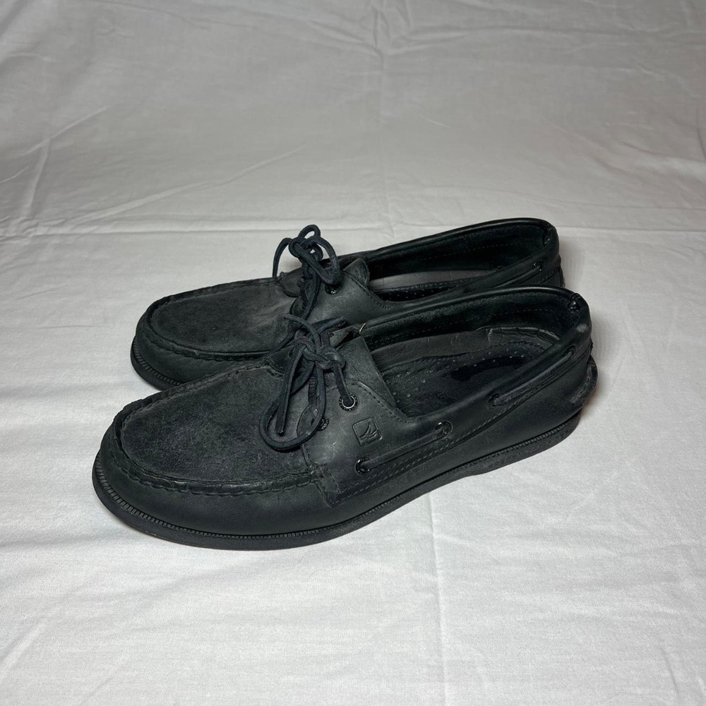 Sperry Authentic Original Men's Eye Black Boat Shoes (Size 11)